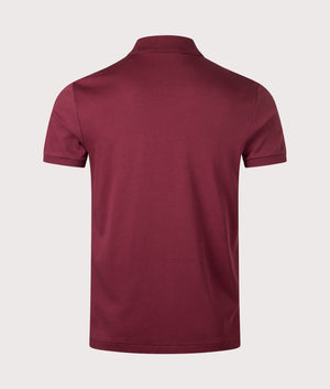 Custom Slim Fit Soft Cotton Polo Shirt in Red Wine. | 100% Cotton | Polo Ralph Lauren | Shot at EQVVS | Back shot 