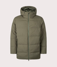 Matte Quilted Down Jacket: 004 Ranger Green 
