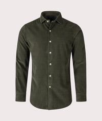 Custom Fit Corduroy Shirt: 009 Estate Olive 