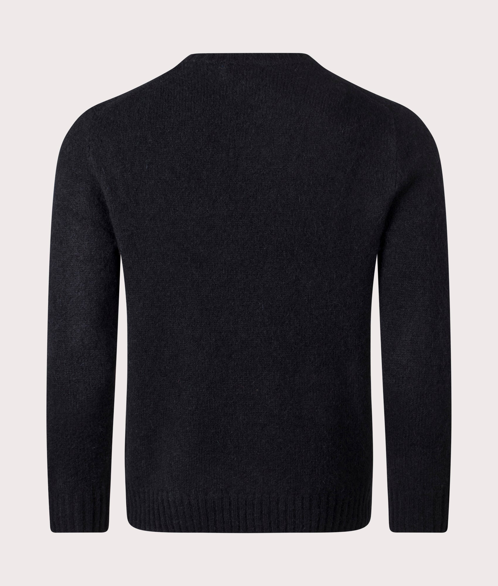 Textured Crewneck Jumper in Polo Black Tonal PP | Polo Ralph Lauren | EQVVS | Back shot 
