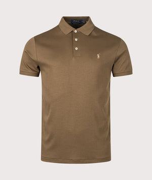 Custom Slim Fit Soft Cotton Polo Shirt in Nature Brown. | 100% Cotton | Polo Ralph Lauren | Shot at EQVVS | Front shot
