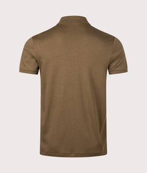 Custom Slim Fit Soft Cotton Polo Shirt in Nature Brown. | 100% Cotton | Polo Ralph Lauren | Shot at EQVVS | Back shot