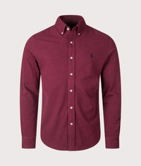 Relaxed Fit Featherweight Mesh Shirt: 149 Spring Wine Heather 