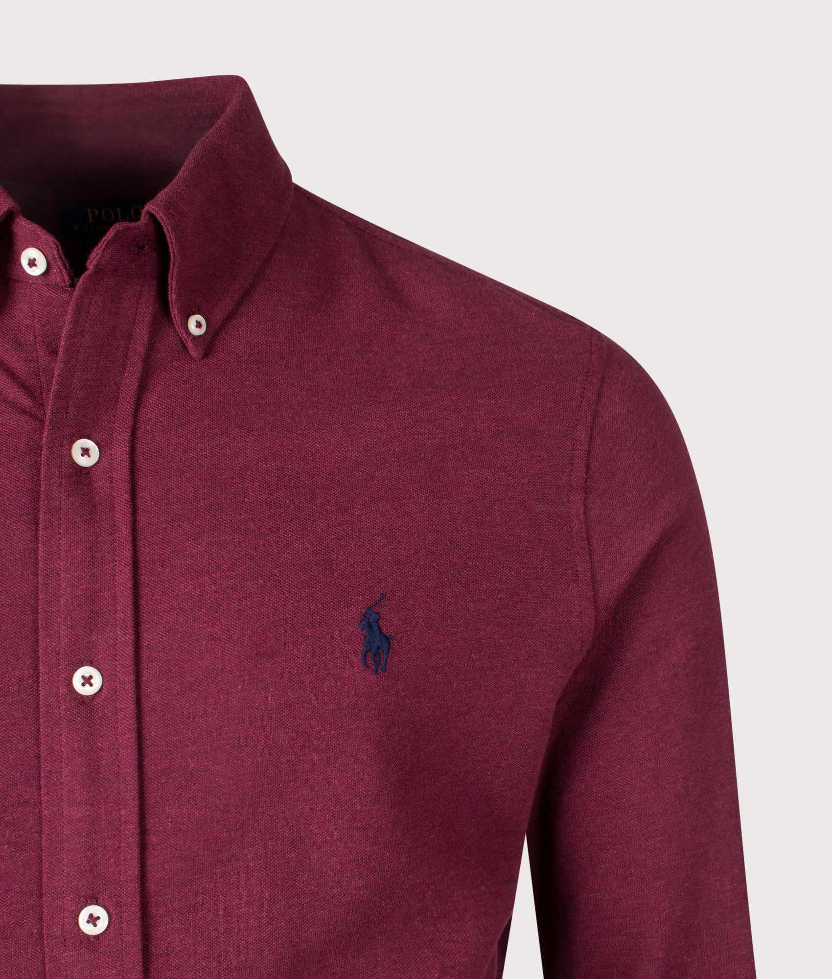 Relaxed Fit Featherweight Mesh Shirt. Shot by EQVVS. Detail shot.