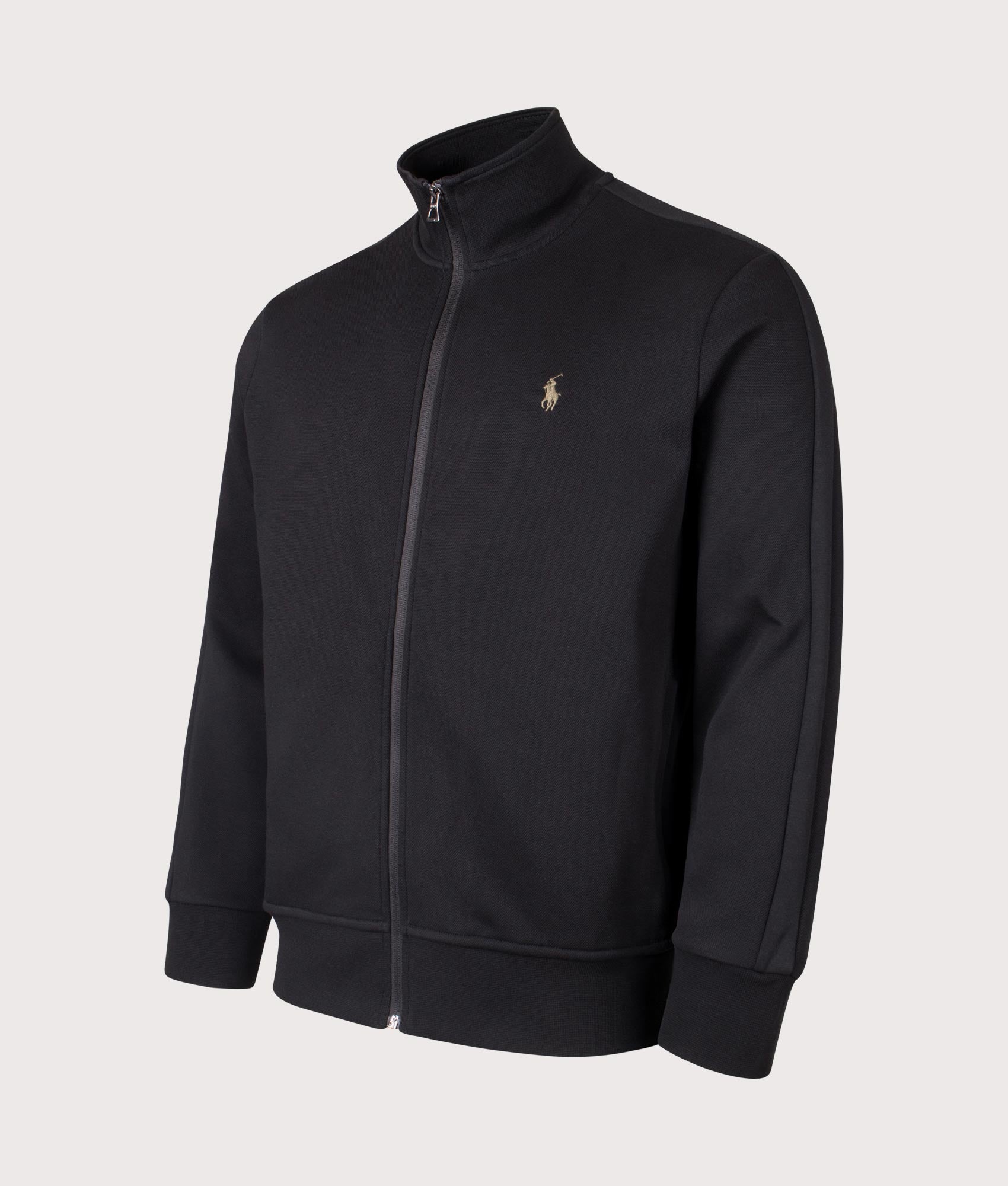 Double-Knit Track Jacket. Shot by EQVVS. Front detail shot.