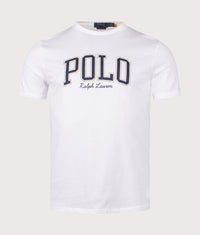 Custom Slim Fit Logo Jersey T-Shirt: 002 White 