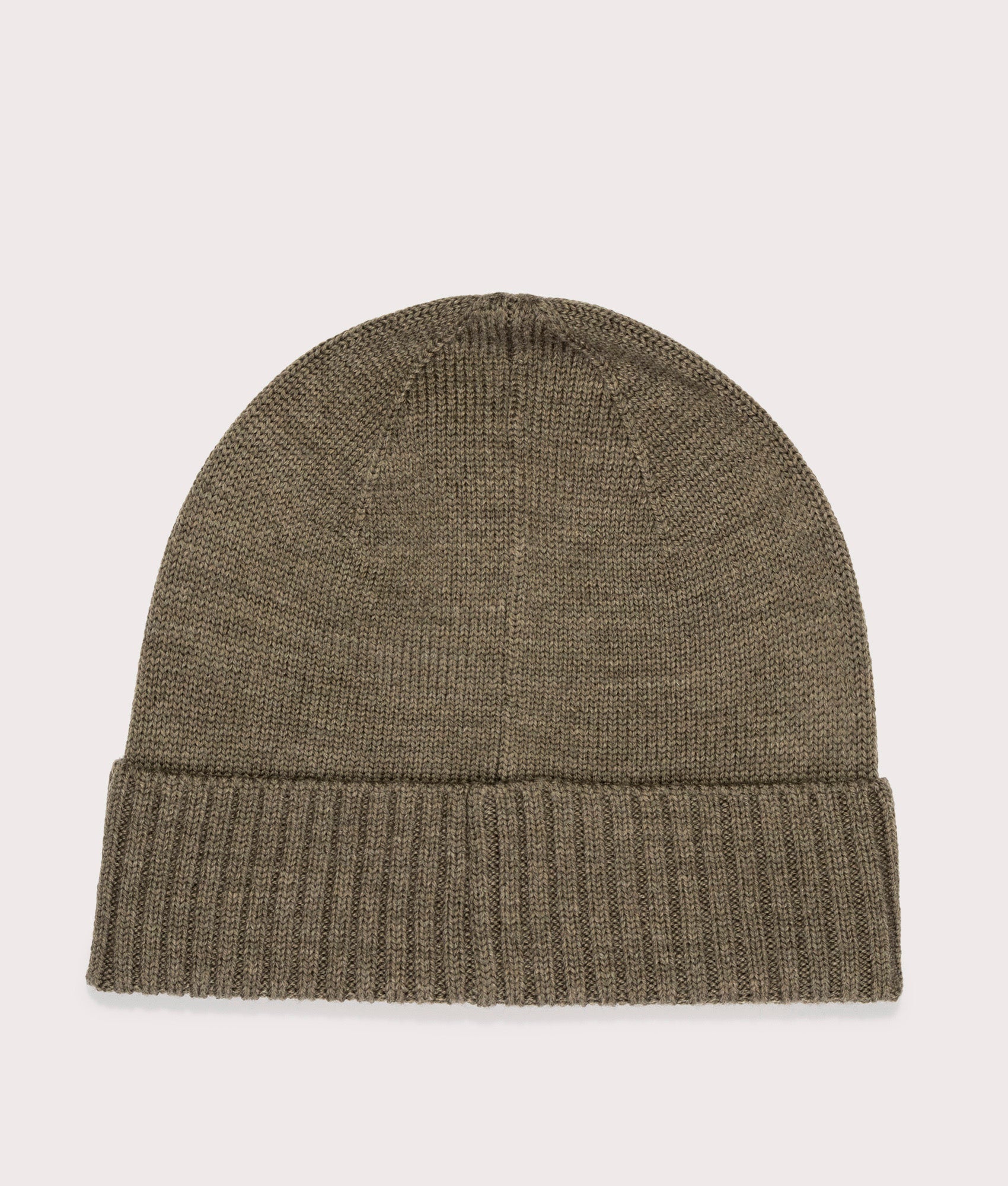 Signature Pony Wool Beanie in Light Cargo Olive Heather | Polo Ralph Lauren | EQVVS | Back shot 