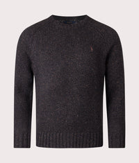 Marled Knit Crew Neck Jumper: 003 Charcoal Marl 