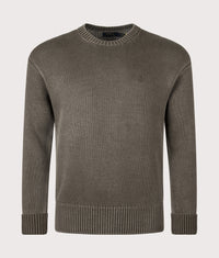 Garment-Dyed Jumper: 002 Company Olive 