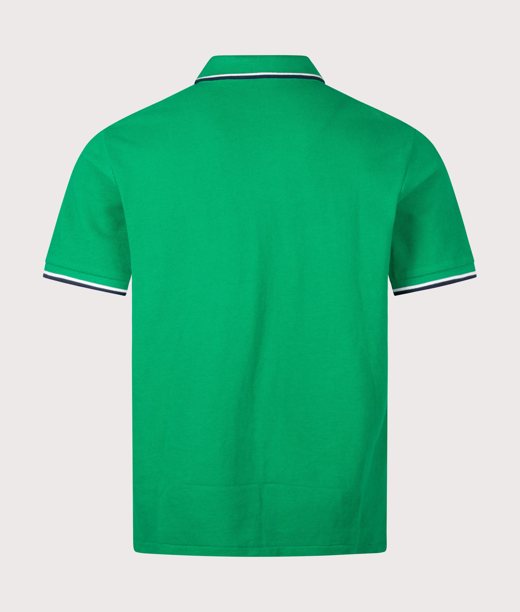 Polo Ralph Lauren Custom Slim Fit Mesh Polo Shirt in Billiard at EQVVS Menswear. Back shot.