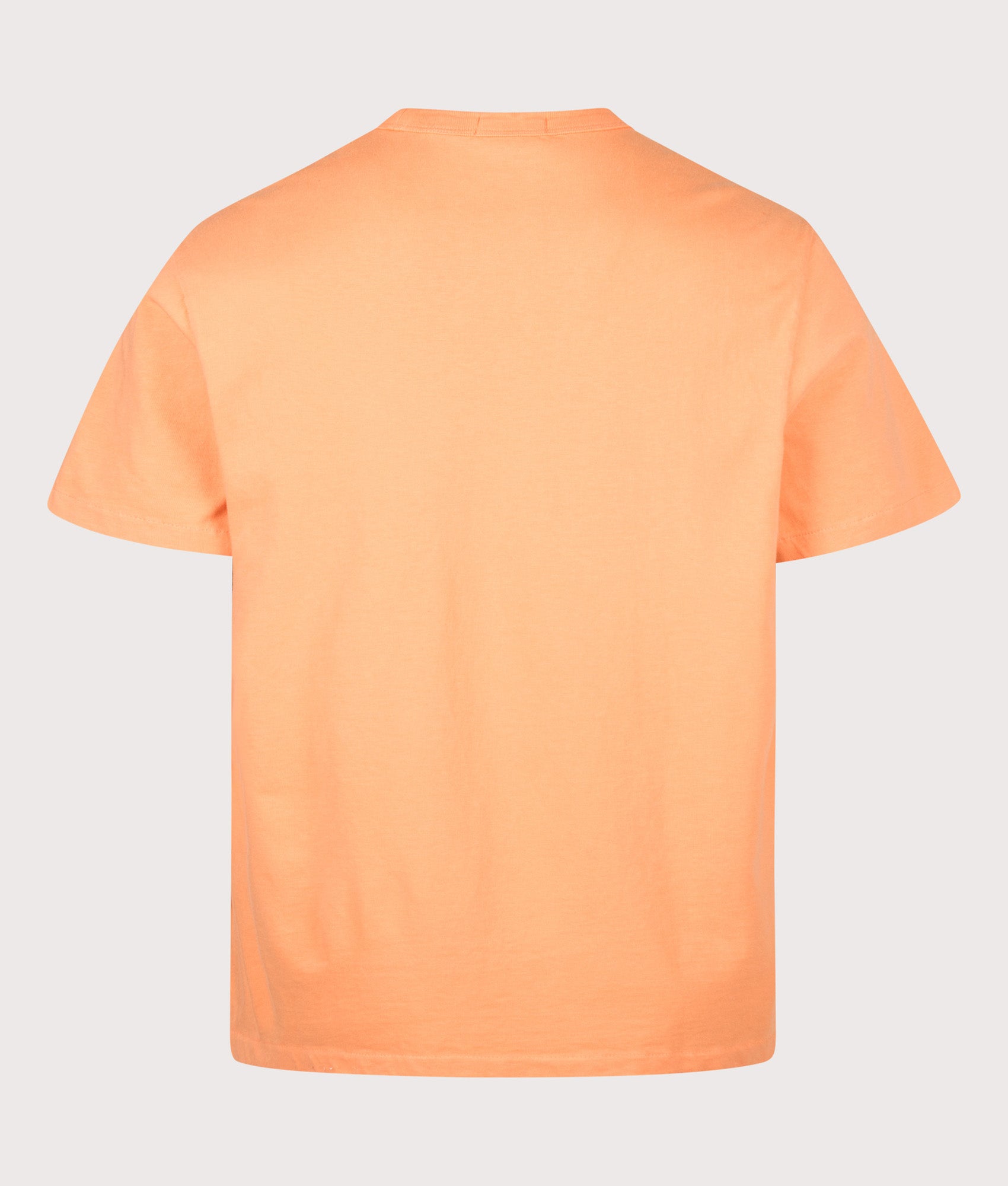 Polo Ralph Lauren Classic Fit Jersey Crewneck T-Shirt in Pompano Orange at EQVVS Menswear. Back shot.