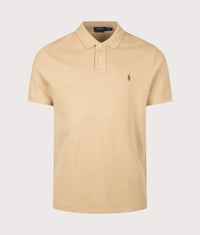 Custom Slim Fit Mesh Polo Shirt: 532 Vintage Khaki 