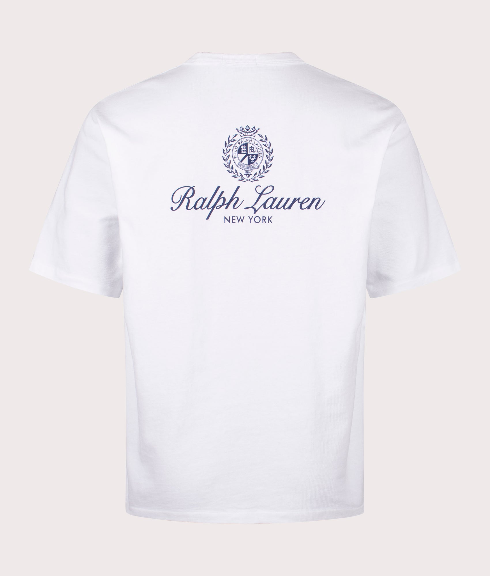 Relaxed Fit Jersey Graphic T-Shirt in White | 100% Cotton | Polo Ralph Lauren | EQVVS | Back shot 