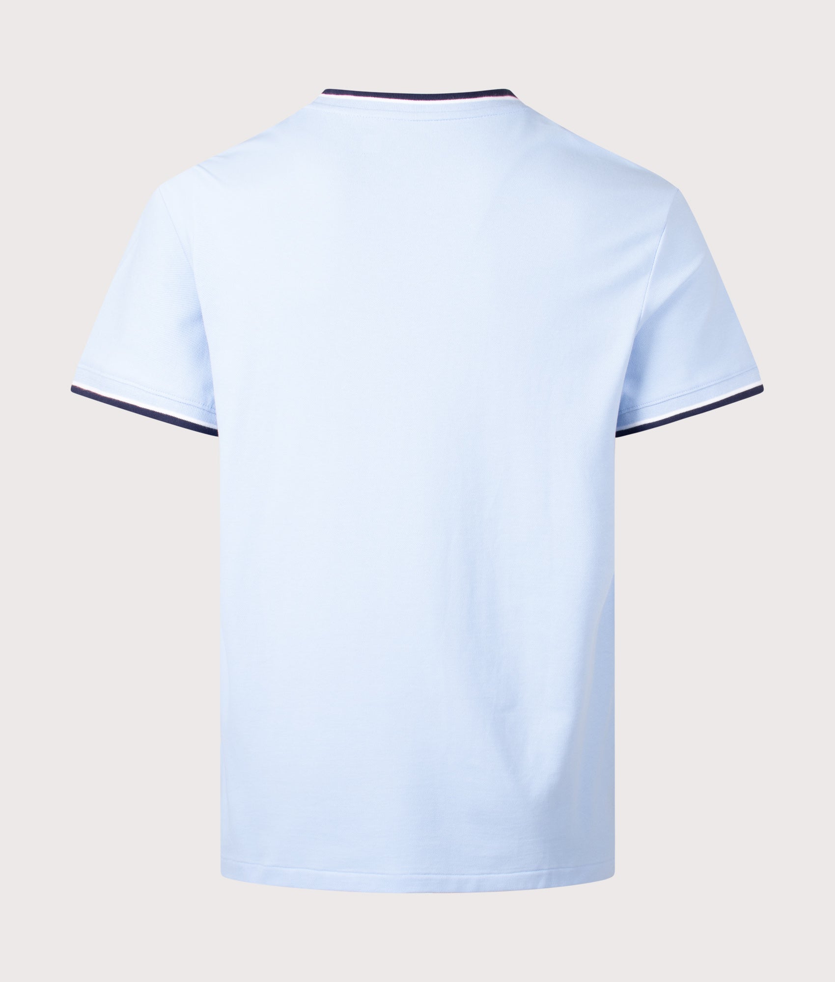 Polo Ralph Lauren Classic Fit Stretch Mesh T-Shirt in Office Blue at EQVVS Menswear. Back shot.