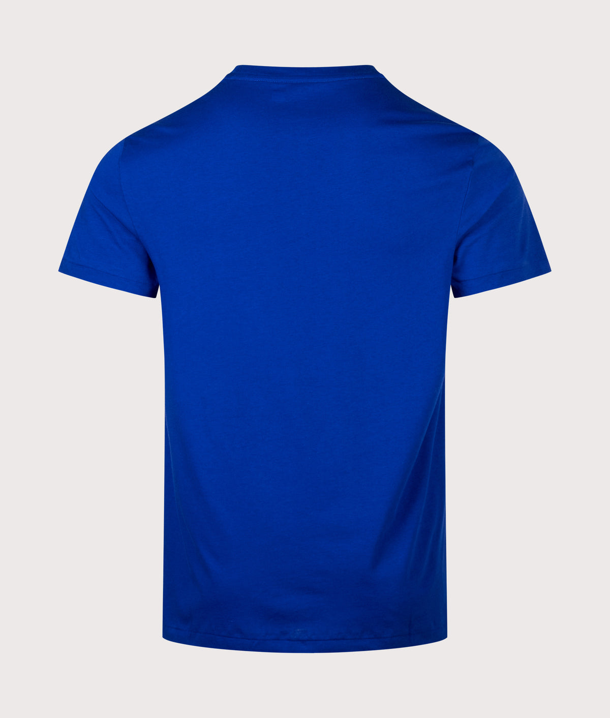 Polo Ralph Lauren Custom Slim Fit Jersey T-Shirt in Classic Azure at EQVVS Menswear. Back shot.