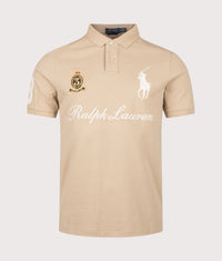 Classic Fit Big Pony Mesh Polo Shirt: 003 Vintage Khaki 