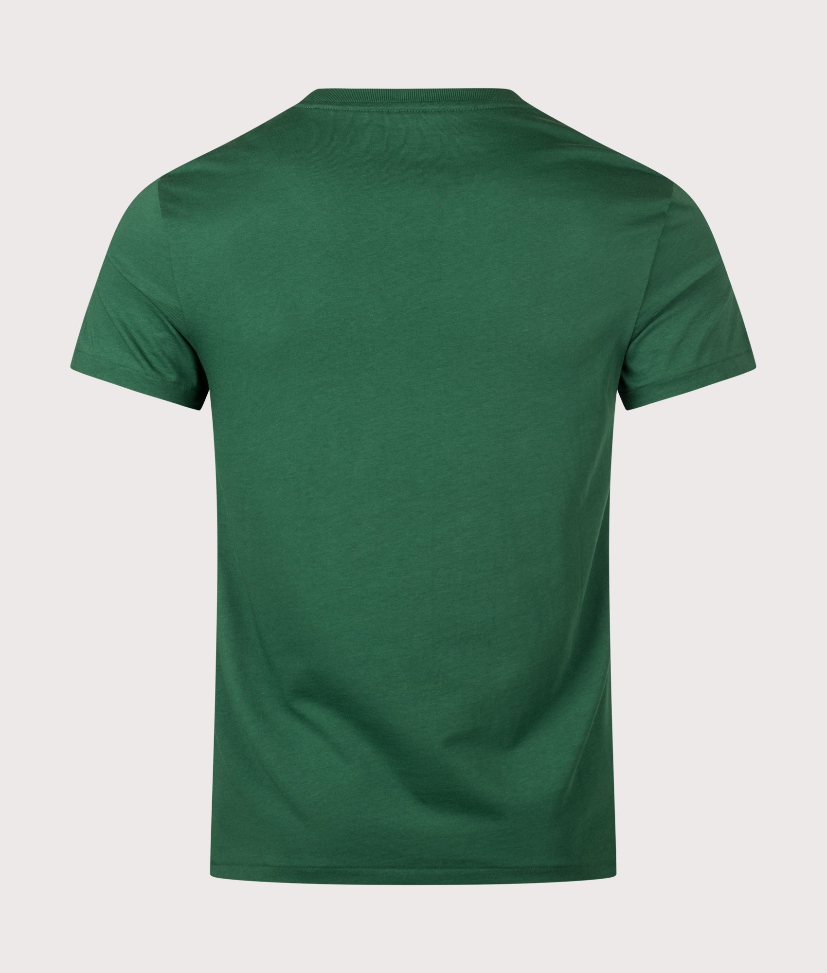 Polo Ralph Lauren Custom Slim Fit Jersey T-Shirt in New Forest at EQVVS Menswear. Back shot.