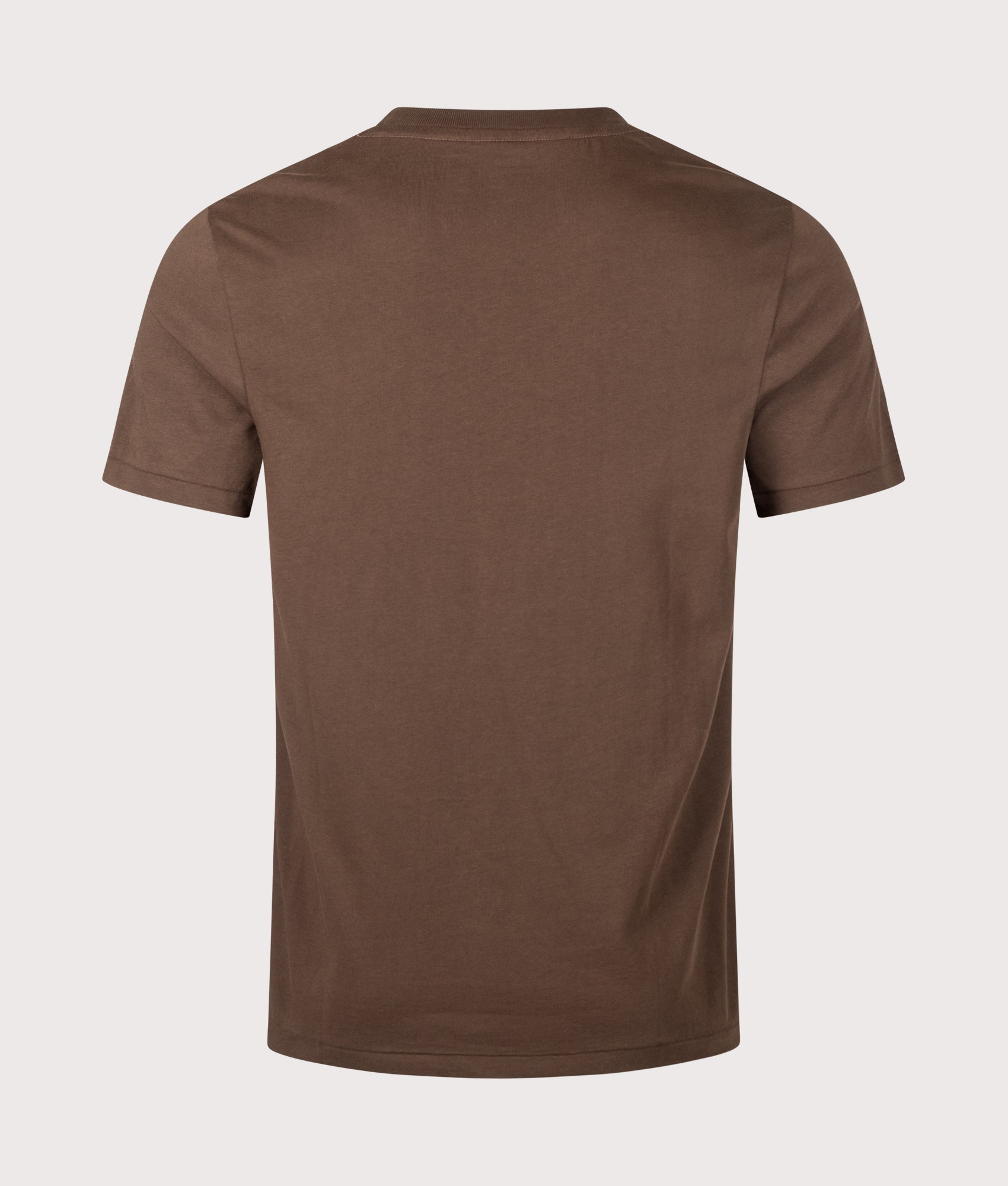 Polo Ralph Lauren Custom Slim Fit Jersey T-Shirt in Nutmeg Brown at EQVVS Menswear. Back shot.