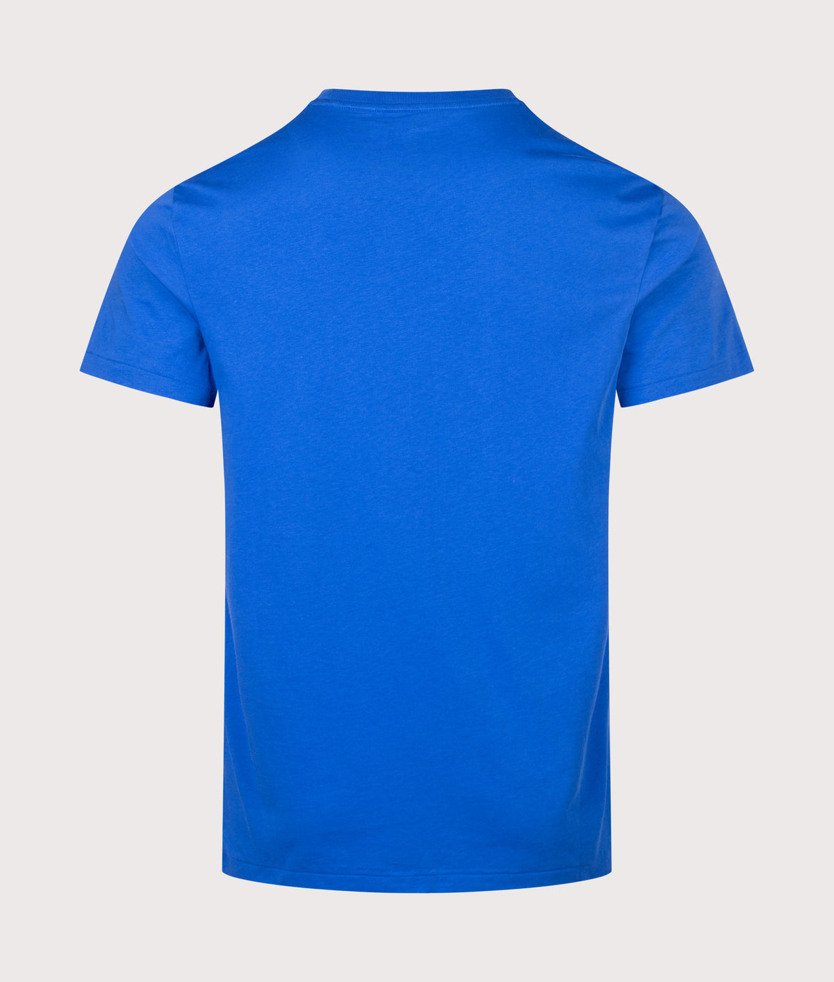 Polo Ralph Lauren Custom Slim Fit Jersey T-Shirt in New Iris Blue at EQVVS Menswear. Back shot.