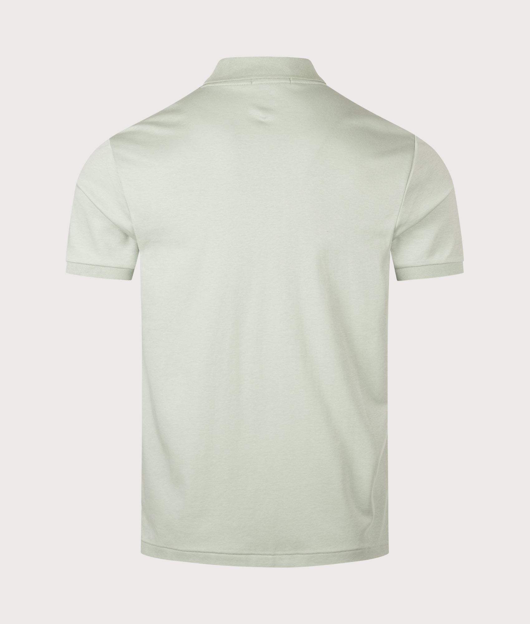 Polo Ralph Lauren Custom Slim Fit Soft Cotton Polo Shirt in Light Green at EQVVS Menswear. Back shot.
