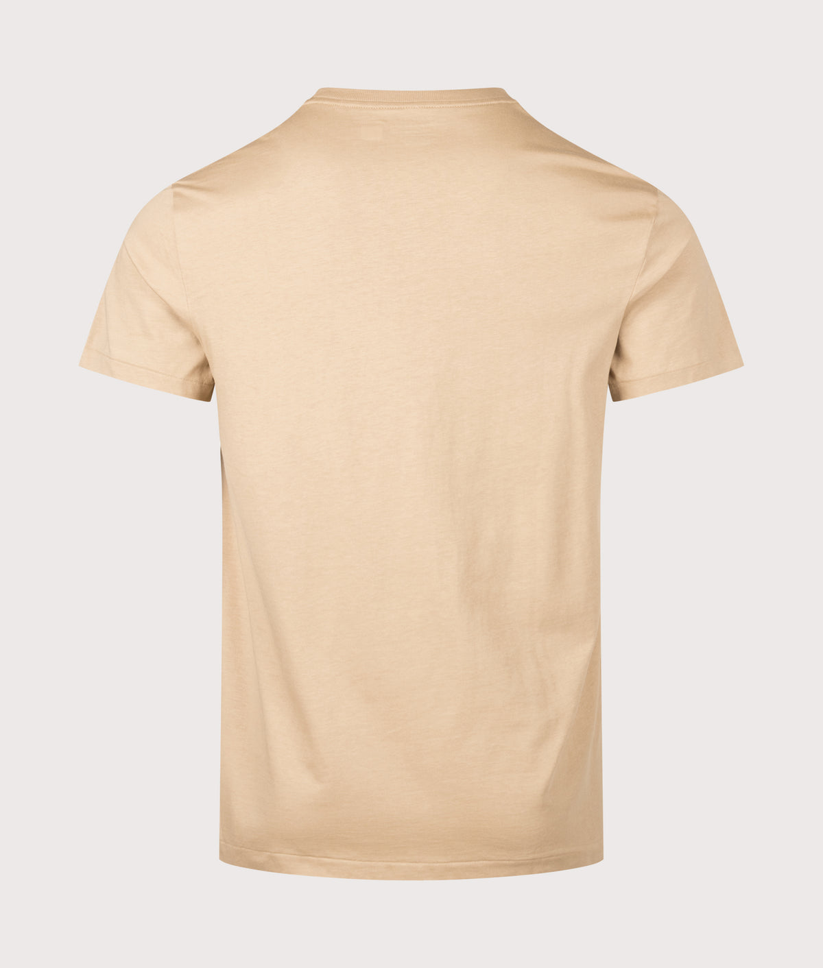 Polo Ralph Lauren Custom Slim Fit Jersey T-Shirt in Vintage Khaki at EQVVS Menswear. Back shot.