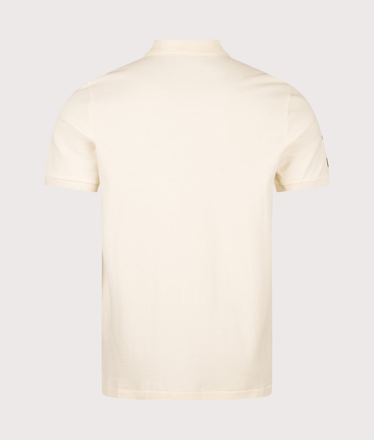 Polo Ralph Lauren Classic Fit Big Pony Mesh Polo Shirt in Guide Cream at EQVVS Menswear. Back shot.