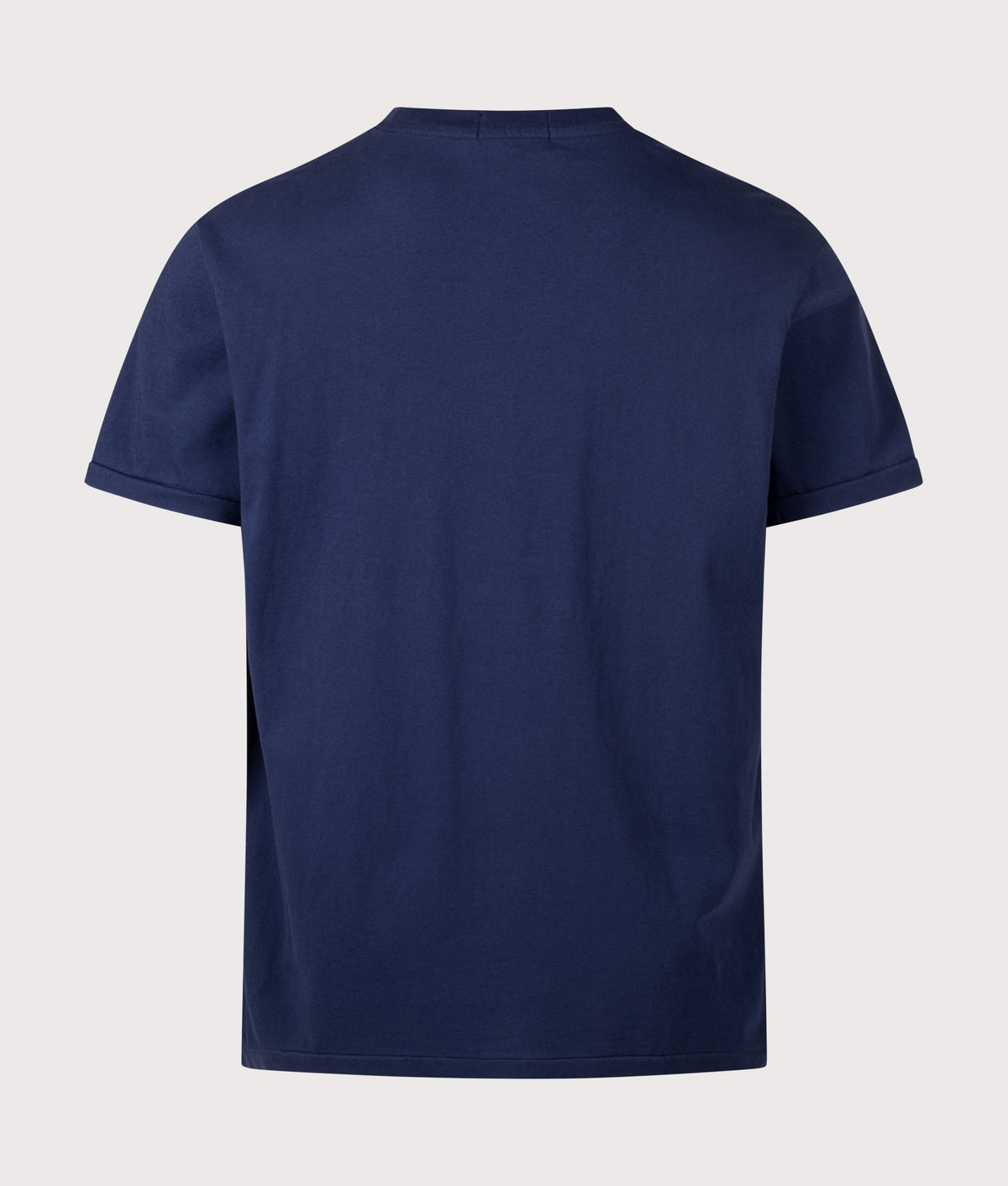 Polo Ralph Lauren Classic Fit Logo Jersey T-Shirt in Newport Navy at EQVVS Menswear. Back shot.