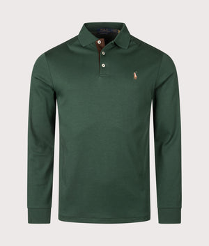 Custom Slim Fit Long Sleeve Soft Cotton Polo Shirt. Shot by EQVVS. Front shot.