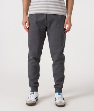 Double Knit Pony Logo Joggers by Polo Ralph Lauren in Barclay Heather. Shot by EQVVS. Front shot.