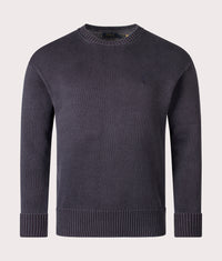 Garment-Dyed Jumper: 001 Polo Black 