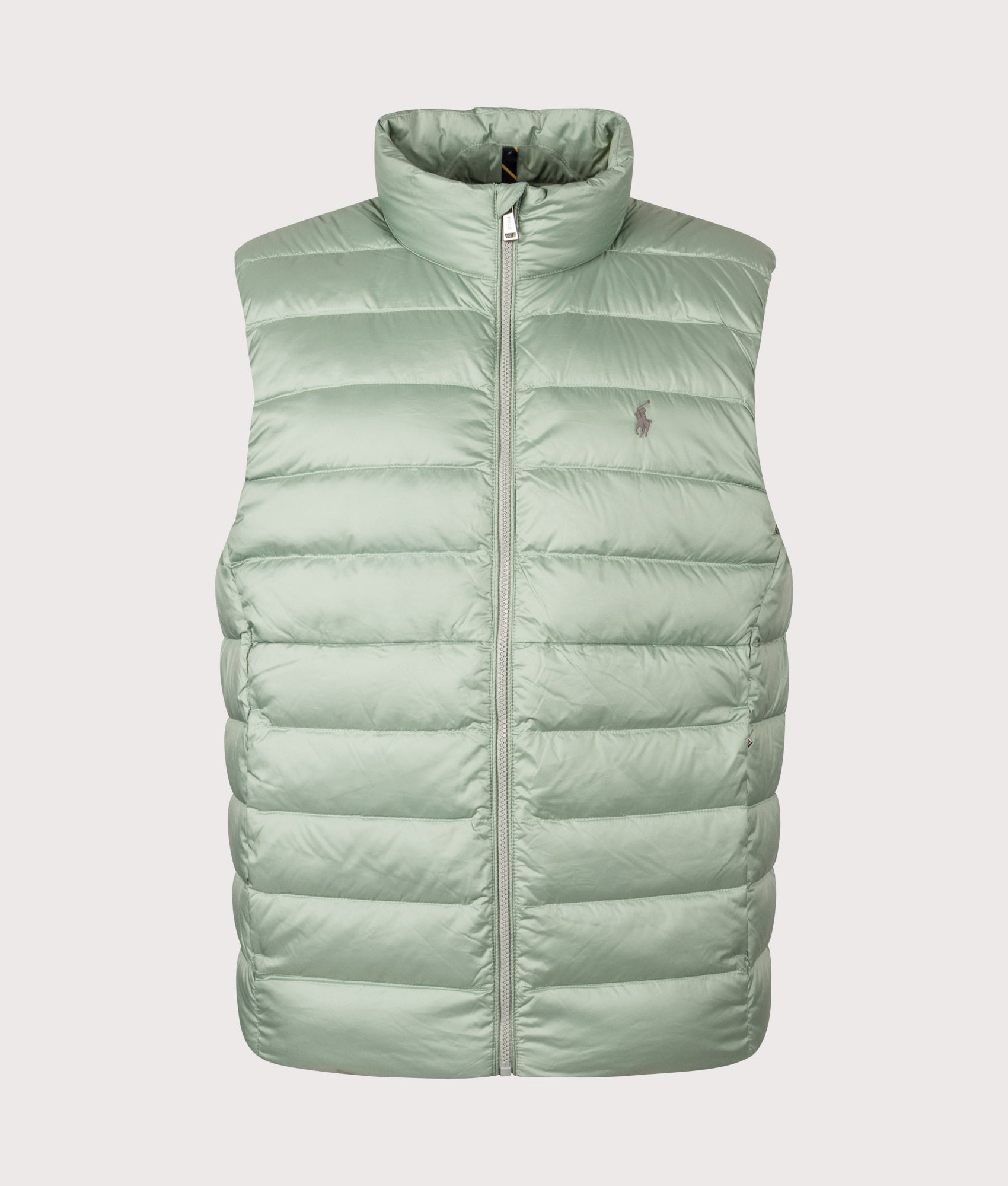 Colden Packable Down Vest in Light Green | Polo Ralph Lauren | EQVVS | Front shot 