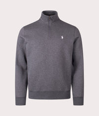 Double Knit Quarter Zip Sweatshirt: 009 Barclay Heather 