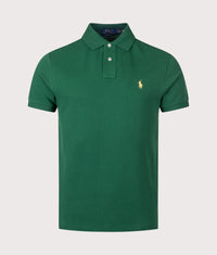 Custom Slim Fit Mesh Polo Shirt: 469 New Forest 