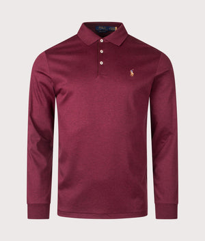 Custom Slim Fit Cotton Polo Shirt in Wine Polo Ralph Lauren EQVVS