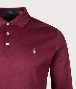 Custom Slim Fit Long Sleeve Soft Cotton Polo Shirt. Shot by EQVVS. Detail shot.