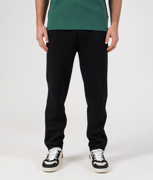 Regular Fit Double Knit Joggers in Polo Black | Polo Ralph Lauren | EQVVS | Front model shot 