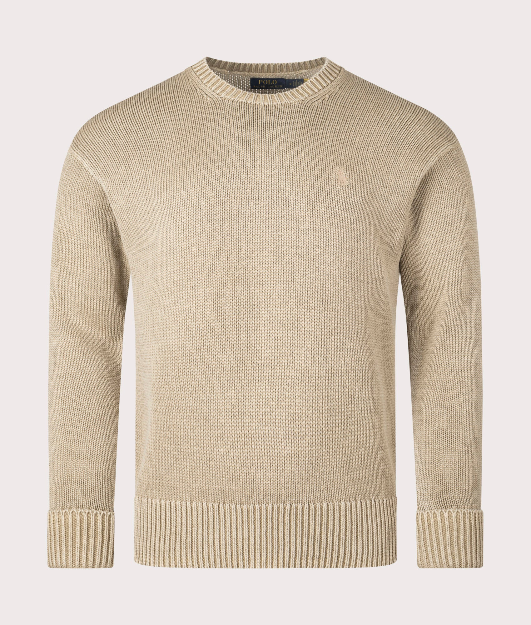 Garment-Dyed Sweatshirt in Surrey Tan | 100% Cotton | Polo Ralph Lauren | EQVVS | Front shot 