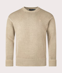 Garment-Dyed Jumper: 005 Surrey Tan 