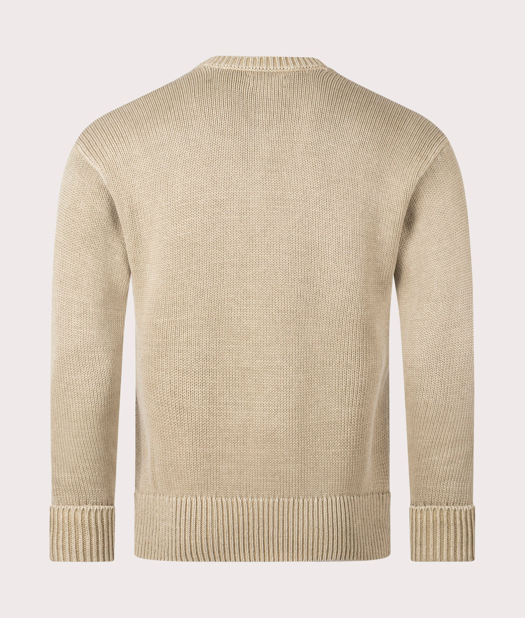 Garment-Dyed Sweatshirt in Surrey Tan | 100% Cotton | Polo Ralph Lauren | EQVVS | Back shot