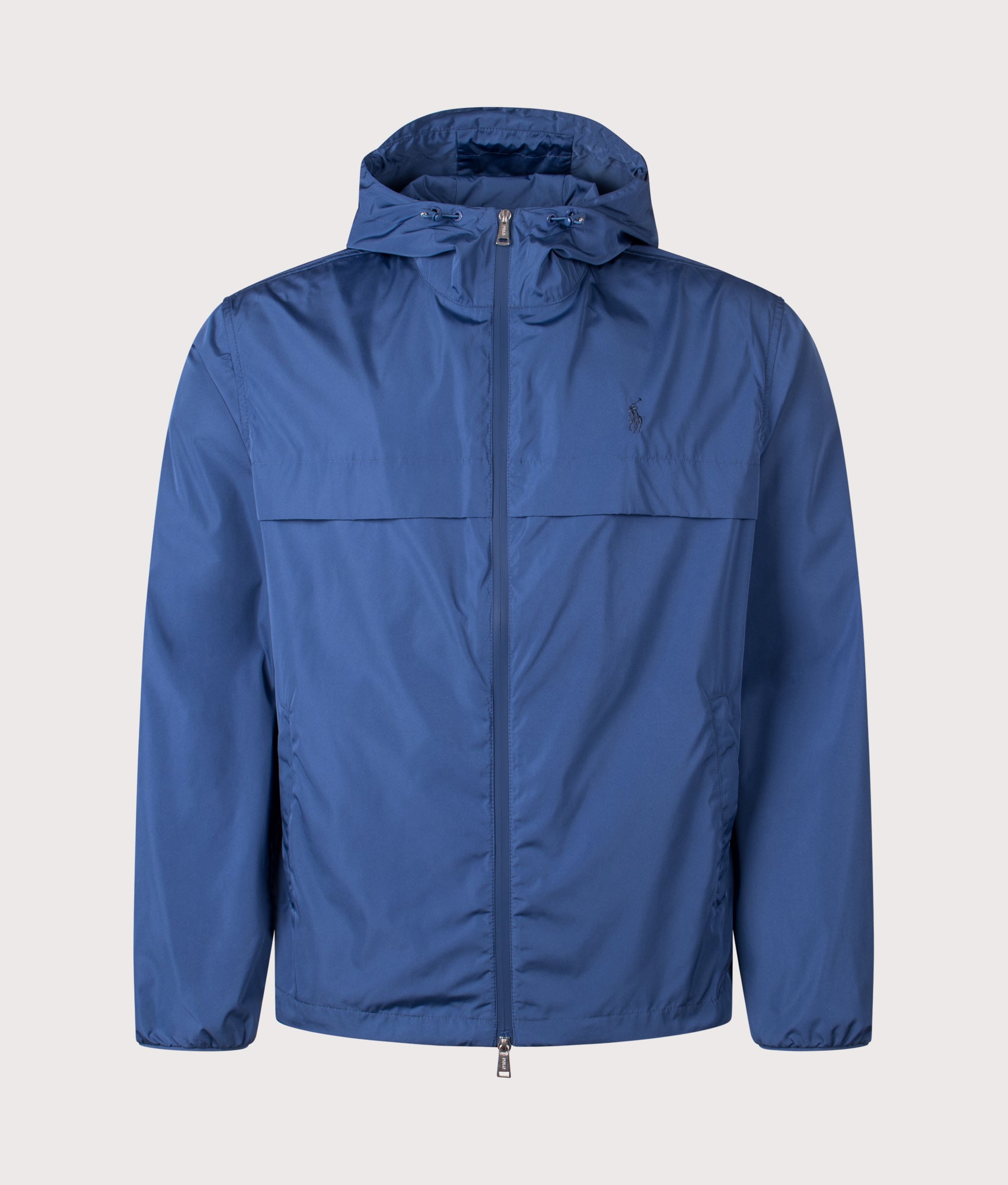 Lightweight Hooded Jacket in Night Navy | Polo Ralph Lauren | EQVVS | Front shot 