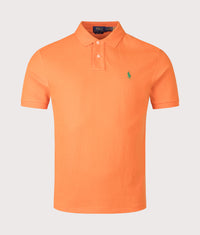 Custom Slim Fit Mesh Polo Shirt: 453 Bedford Orange 