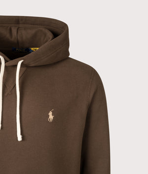 Relaxed Fit RL Fleece Hoodie. Shot by EQVVS. Detail shot.