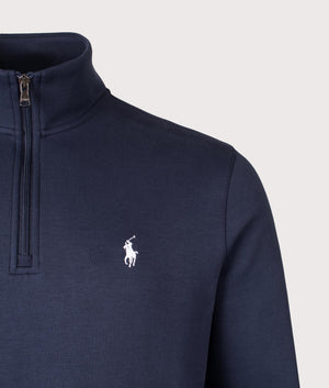 Double Knit Quarter Zip Sweatshirt. Shot by EQVVS. Detail shot.