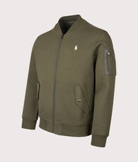 Double Knit Bomber Jacket: 002 Company Olive 