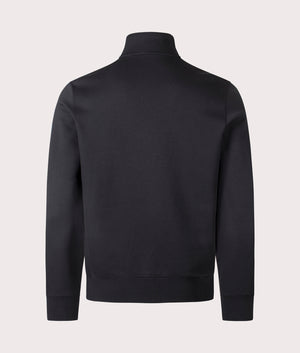 Double Knit Quarter Zip Sweatshirt in Polo Black. 66% Cotton, 34% Polyester | Polo Ralph Lauren | Shot at EQVVS | Back shot