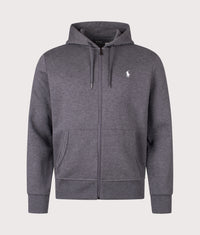 Zip Through Double Knit Hoodie: 100 Barclay Heather 
