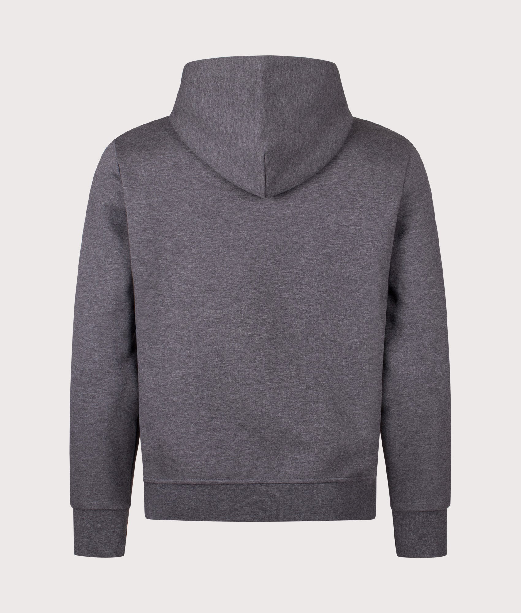Zip Through Double Knit Hoodie in Barclay Heather | Cotton Blend | Polo Ralph Lauren | EQVVS | Backshot 
