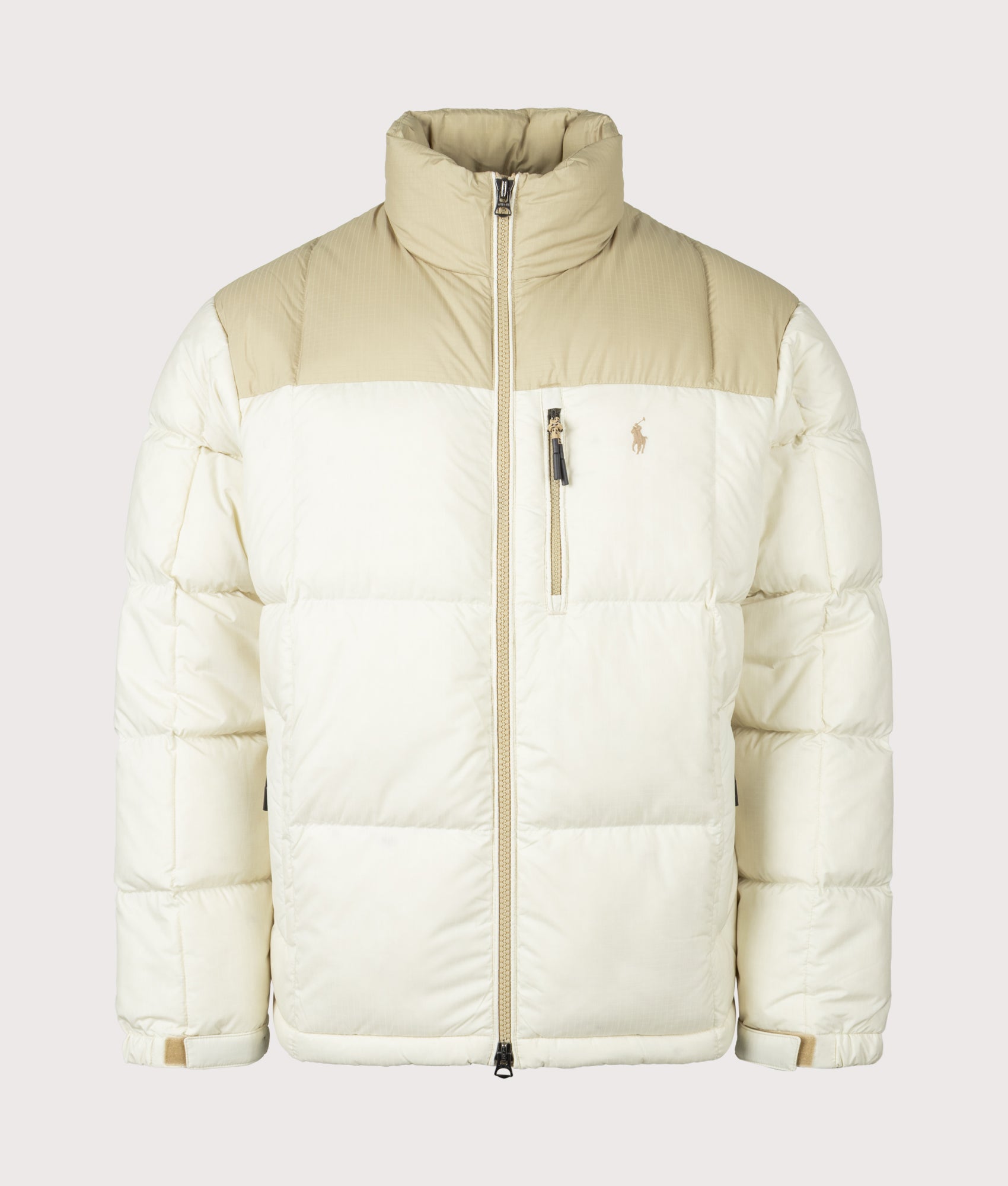 Gorham Down Jacket in Classic Tan/Andover Cream | Polo Ralph Lauren | EQVVS | Front shot 