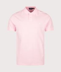 Custom Slim Fit Mesh Polo Shirt: 533 Bath Pink 