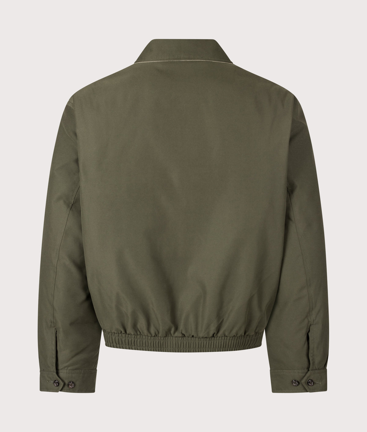 Polo Ralph Lauren The Polo Down Jacket in Company Olive at EQVVS Menswear. Back shot.